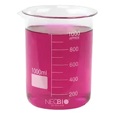 Becker Copo Vidro Forma Baixa Graduado 1000ml Bequer Foto mini 1