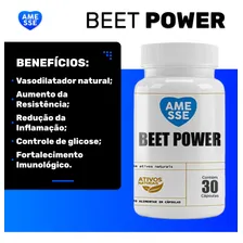Beet Power Amesse 30 Cápsulas - Extrato De Beterraba Foto mini  3