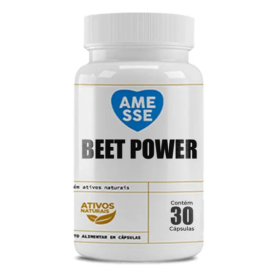 Beet Power Amesse 30 Cápsulas - Extrato De Beterraba Foto 1