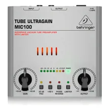 Behringer Pre Amplificador Valvulado Tube Ultragain Mic 100 110v Foto mini 1