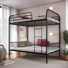 Beliche Cama Casal + Cama Casal Cor Preto Foto  mini 1