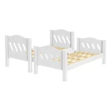 Beliche Perola Solteiro Mdf 162x205x98 Cm Vira Cama Solteiro Cor Branco Foto mini 3