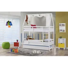 Beliche/ Treliche Teen Play Com Telhado Vi, Xale E Grade De Cor Branco Foto  mini 1