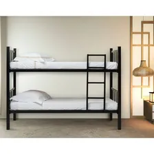 Beliche Tubular Solteiro Para Colchão 188x78cm Preto Gfwt Foto mini 1