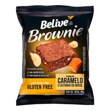 Belive Brownie Caramelo Com Castanha Do Pará 40g Dp 10 Un Foto mini 2