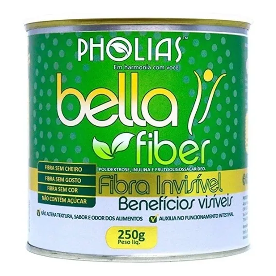 Bella Fiber Fibras Soltar Intestino Preso 250g - Pholias Foto 1