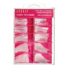 Belliz 100un Tips Belliz Fancy Transparentes Foto  mini 1