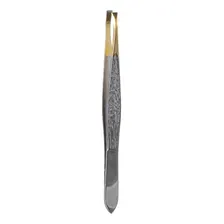 Belliz Enox Pinça Silver Gold Ponta Fina Ref. 1702 Foto  mini 1
