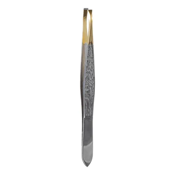 Belliz Enox Pinça Silver Gold Ponta Fina Ref. 1702 Foto 1