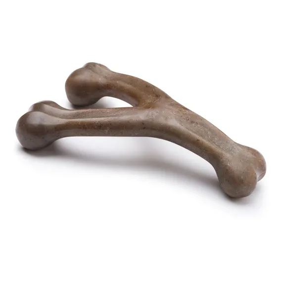 Benebone Wishbone Bacon Medio, Osso De Nylon- Made In Usa - Cor Marron Foto 1