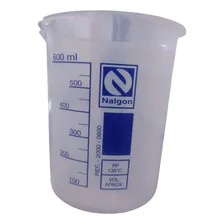 Bequer Becker 600ml Plástico Graduado Polipropileno Foto mini  2