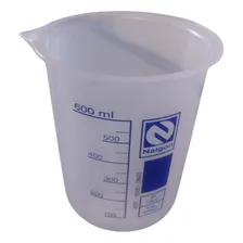 Bequer Becker 600ml Plástico Graduado Polipropileno Foto  mini 1