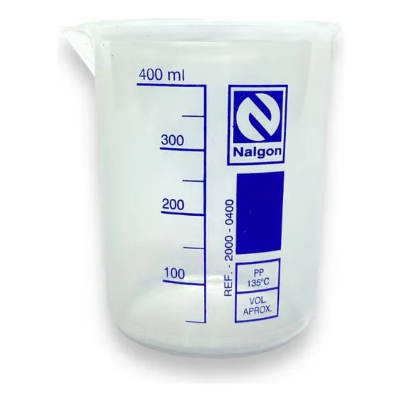 Bequer De Plastico Graduado Autoclavavel 400ml Foto 1