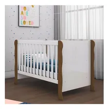 Berço Americano Mini Cama Ariel Branco Acetinado Amadeirado Foto mini 2