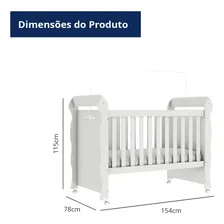 Berço Americano Mini Cama Provençal Lisa Branco Foto mini 4