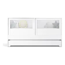 Berço Cama 2 Em 1 Duplo Para Gêmeos Linha Sol E Mar Divicar Cor Branco Foto  mini 1