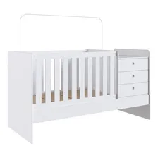 Berço Cama Com Cômoda Bb680 Branco - Completa Móveis Foto mini  2
