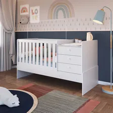 Berço Cama Com Cômoda Bb680 Branco - Completa Móveis Foto mini  3