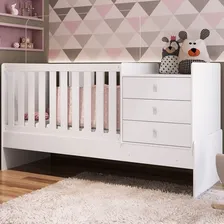 Berço Cama Com Cômoda Bb680 Branco - Completa Móveis Foto  mini 1