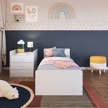 Berço Cama Com Cômoda Bb680 Branco - Completa Móveis Foto mini 4