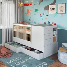 Berço Cama Multifuncional Com GavetÔes Branco Foto mini 2