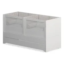 Berço Cama Sol E Mar GĂȘmeos Divicar Branco Acetinado Foto mini 4