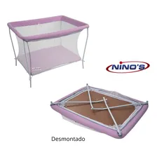 Berço Cercado Chiqueirinho Desmontável Lilás Ninos Foto mini  2