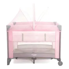 Berço Cercado Portátil Bebê Berço Sleep 18 kg Rosa Claro Voyage Foto mini  2