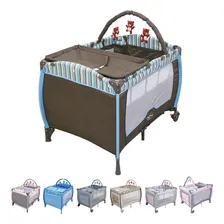 Berço Chiqueirinho Cercado Portátil Desmontável Plus Baby Style Cor Listras Foto mini 2