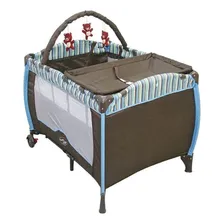 Berço Chiqueirinho Cercado Portátil Desmontável Plus Baby Style Cor Listras Foto mini 1