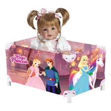 Berço Chiqueirinho Para Boneca Princesa Mágica 29x22x41cm Foto  mini 1