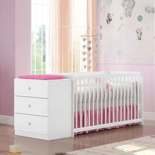 Ber莽o Com C么moda 3 Gavetas | M贸veis Estrela Cor Branco Foto mini 4