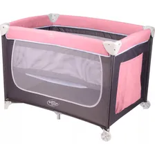Berço Compacto Confort Bebê Cercado Chiqueirinho Rosa Foto  mini 1