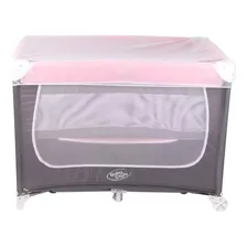 Berço Compacto Confort Bebê Cercado Chiqueirinho Rosa Foto mini  3