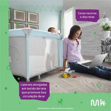 Berço Desmontável Multikids Baby Serene Azul Foto mini 3