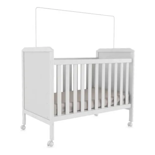 Berço E Mini Cama Peroba Cloe 100% Mdf Branco Foto 1
