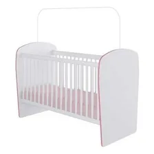 Berço Infantil 6900 Espresso Móveis Branco/rosa Foto mini 2