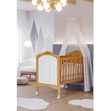 Berço Mini Cama Alegria Espresso Móveis Nature/branco Foto mini 4