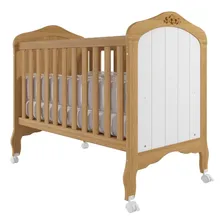 Berço Mini Cama Alegria Espresso Móveis Nature/branco Foto mini 2