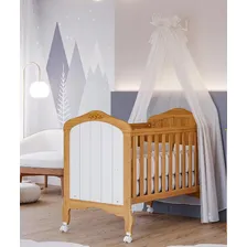 Berço Mini Cama Alegria Espresso Móveis Nature/branco Foto mini 1