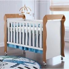Berço Mini Cama Mirelli Branco/amadeirado Carolina Baby Cor Branco Foto mini 1