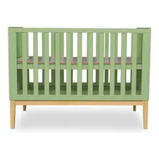 Berço Mini Cama Retrô Amor Perfeito - Verde/natural Foto mini 1