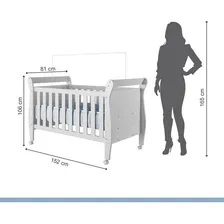 Berço Mini Cama Slim 100% Mdf Branco Tigus Baby Foto mini 4