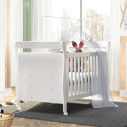 Berço Mini Cama Slim 100% Mdf Branco Tigus Baby Foto 1