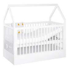 Berço Montessoriano Com Casinha Cor Branco Com Madeira Foto mini 4