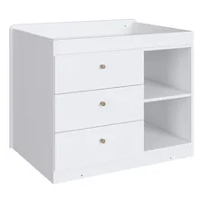 Berço Multifuncional Cama Auxiliar Aveiro Oak/branco Foto mini 3