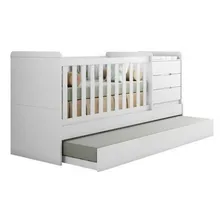 Berço Multifuncional Cléo Carolina Baby Branco Fosco Foto mini 2