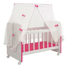 Berço Para Boneca Magia Brinquedo Infantil Criança Lymdecor Cor Branco Foto mini 1