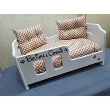 Berço Para Cães,cama Madeira,caminha,-tamanho G 80x55 Foto mini 3