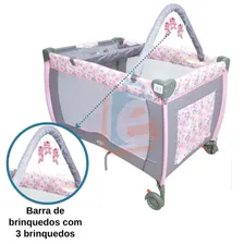 Berço Plus Cercado Desmontável Vira Chiqueirinho Baby Style Cor Borboleta Foto mini 4